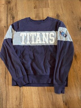 Titans Navy and Gray Crewneck Sweatshirt